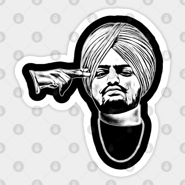 Sidhu Moose Wala Sidhu Moose Wala Sticker TeePublic